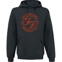 Foo Fighters Sweat-shirt à capuche de - Logo Red Circle - S - XXL - pour Homme - noir - Taille L