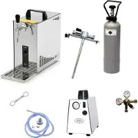 Ich-zapfe Kit complet - Système de tirage, pompe à bière, mallette à bière, refroidisseur à circulation PYGMY 25 à 1 circuit, refroidisseur à sec, 35 litres/h, tête de tirage : adaptateur 5 litres