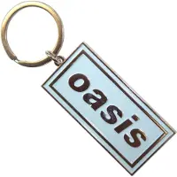 Oasis Logo Sky Blue Schlüsselanhänger, Bleu