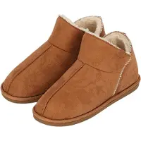 Apollo Chaussons en daim cognac pour femme - Taille 39/40