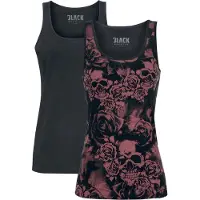 Black premium by emp Top de - Lot De Deux Hauts - S - XXL - pour Femme - noir - Taille S