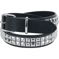 Black premium by emp Ceinture de - Ceinture Cloutée Double Rangées - pour Unisexe - noir - Taille 105 cm