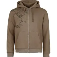 Le Seigneur Des Anneaux Sweat-shirt zippé à capuche de - Carte Rohan Gondor - S - 3XL - pour Homme - marron clair - Taille S