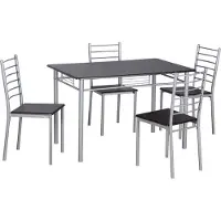 Poldimar Table et 4 chaises Chiara - wengé