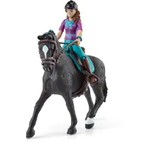 Schleich 42541 Horse Club 42541 bewegliche Lisa & Storm Spielfiguren-Set