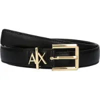 Armani Exchange pour femme. 9411824R75900020 Ceinture en cuir noir (85cm), Casuel, Classique