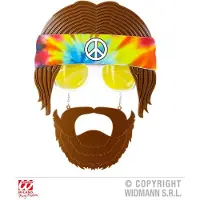 Widmann Lunettes Hippie Avec Barbe - Multicolores