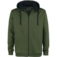 Black premium by emp Sweat-shirt zippé à capuche de - Mask Of Sanity - M - 5XL - pour Homme - olive - Taille M