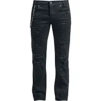 Rock Rebel by EMP Jean Rockabilly de - Reptile Sombre - W30L32 - W40L34 - pour Homme - noir - Taille W33L34