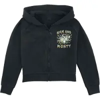 Rick And Morty Veste à capuche Zippée de - Enfants - Éclaboussure - 140 - 176 - pour Enfants - noir - Taille 16 Ans