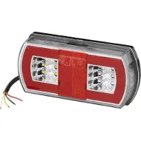PAE Feu arrière 5 fonctions 225 x 105 mm 43LED gauche