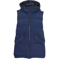 North Bend Gilet 'Paula' bleu foncé / noir