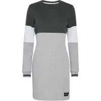 Oxmo Robe gris chiné / blanc