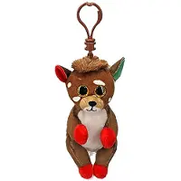 TY Peluche à clip Beanie Boos « Juno le renne » 7 cm