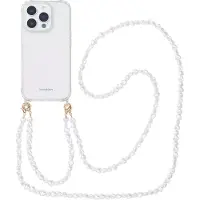 IMoshion Coque avec dragonne + bracelet Apple iPhone 16 Pro Max - Perles Cœurs