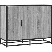 vidaXL Sideboard Gris Sonoma 94x35x76 cm Bois composite