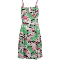 Hell Bunny Robe mi-longue Rockabilly de - Kai Knee Dress - XS - 3XL - pour Femme - multicolore - Taille L