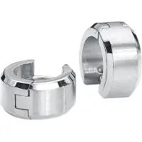 EtNox Boucles d'oreilles de - Créoles Acier Inoxydable - pour Unisexe - couleur argent - Taille Standard