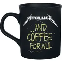 Metallica Mug de - ... And Coffee For All - pour Indifférent - noir mat - Taille Standard