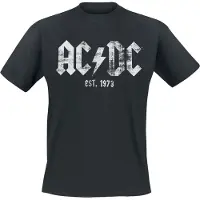 AC/DC T-Shirt Manches courtes de - Est, 1973 - S - 5XL - pour Homme - noir - Taille S