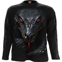 Spiral T-shirt manches longues de - Basilisk - M - XXL - pour Homme - noir - Taille XXL