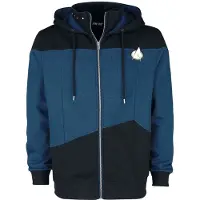 Star Trek Sweat-shirt zippé à capuche de - Starfleet Command - S - XXL - pour Homme - noir/bleu - Taille L