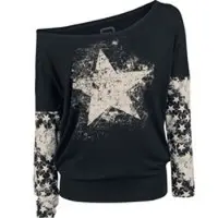 RED by EMP T-shirt manches longues de - Fast And Loose - S - XXL - pour Femme - noir - Taille S