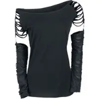 Gothicana by EMP T-shirt manches longues Gothic de - Days Without - S - XXL - pour Femme - noir - Taille L