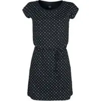 R.e.d. by emp Robe mi-longue de - Here Comes The Sun - S - XXL - pour Femme - noir - Taille S