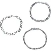 Black premium by emp Set de bracelets de - Basic - pour Unisexe - couleur argent - Taille Standard
