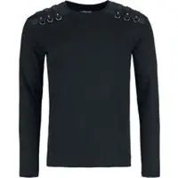 Gothicana by EMP T-shirt manches longues Gothic de - Haut Manches Longues avec Sangles - M - pour Homme - noir - Taille M