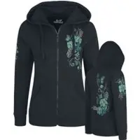 Full Volume by EMP Sweat-shirt zippé à capuche de - Freaking Out Loud - S - 7XL - pour Femme - noir - Taille S