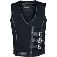Gothicana by EMP Veste Sans Manches Gothic de - Akephalos - S - XXL - pour Homme - noir - Taille M