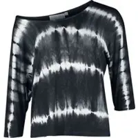 Innocent T-shirt manches longues Gothic de - Haut Solana - XS - 4XL - pour Femme - noir/blanc - Taille XXL