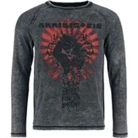 Rammstein T-shirt manches longues de - Sonne - S - 5XL - pour Homme - gris - Taille L