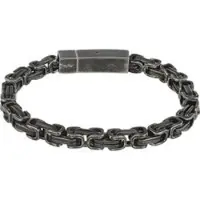 EtNox hard and heavy Bracelet de - Antique Square - pour Unisexe - Gun Metal - Taille 21 cm