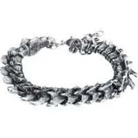 Alchemy Gothic Bracelet Gothic de - Vertebrae - pour Homme - couleur argent - Taille Standard