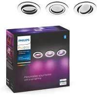 Philips Hue Centura Spot Encastré White & Color - Rond - Blanc - Lot de 3