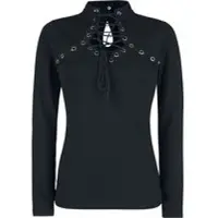 Poizen Industries T-shirt manches longues Gothic de - Haut Amoret - XS - L - pour Femme - noir - Taille M