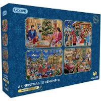 Gibsons Puzzle de Noël adulte 4x500 pièces Trevor Mitchell