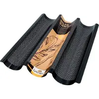 Birkmann Bread Buddies Plaque à baguettes, Moule à gâteau, Noir