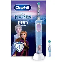 Oral-B Brosse à dents électrique enfants 3+ Frozen II avec application et tête de brosse de remplacement