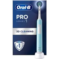 Oral-B Pro 1 Cross Action Caribbean Blue avec Reiseetui