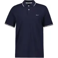 Gant T-Shirt 'Rugger' bleu foncé / blanc
