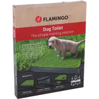 Flamingo Grass Mat Dog Toy Vert 63 x 51 x 6.3 cm