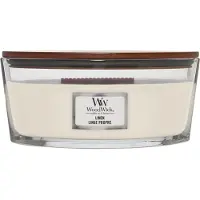 Woodwick Linen bougie parfumée avec mèche en bois (hearthwick) 453.6 g