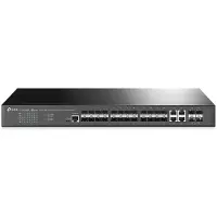 TP-LINK Commutateur, , TL-SG3428XF, Jetstream, L2 géré, 20 emplacements d'extension SFP Gigabit, 4 ports Combo Gigabit RJ45/SFP Po