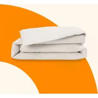 Emma Housse de Couette Satin de Coton 140x200 - Beige
