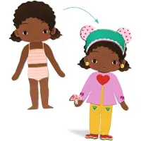 Djeco Jeu créatif : Habille et accessoirise les personnages,