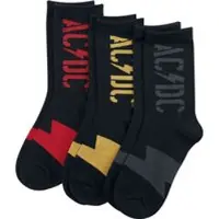 AC/DC Chaussettes de - PWR UP - Logo - EU39-42 - EU 43-46 - pour Unisexe - multicolore - Taille EU 39-42
